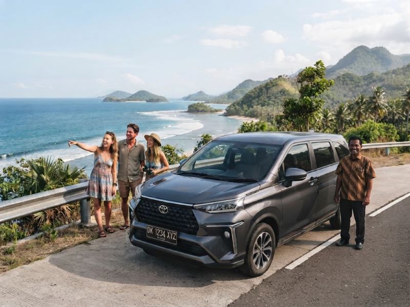 Private Lombok tour with travelers and a local driver