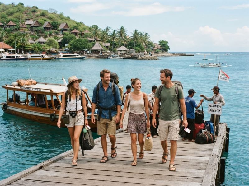 Visitors arriving from Bali