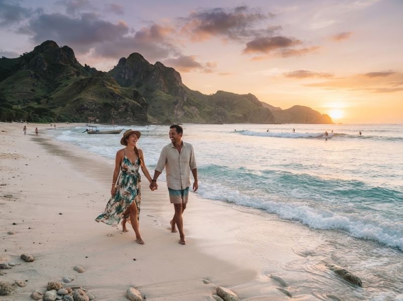 couple in Mawi Beach