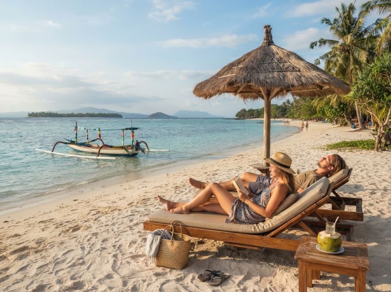 relaxed island time on Gili Trawangan