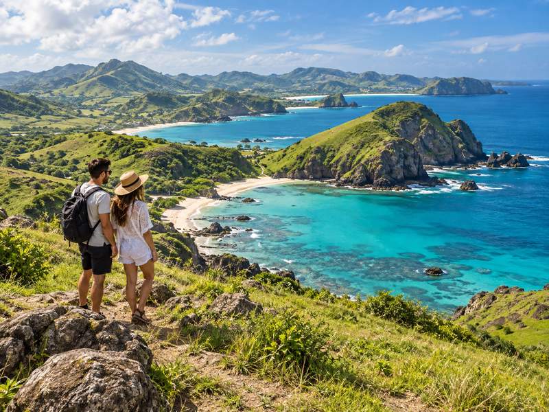private Lombok tour through South Lombok coastal scenery