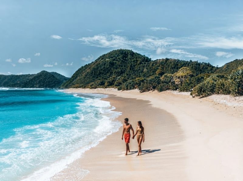 south Lombok beach day