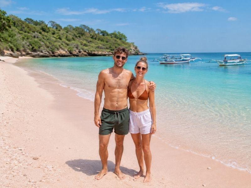 Pink Beach Lombok day trip for couples