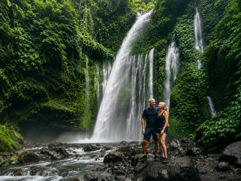Tiu Kelep Waterfall couple tour
