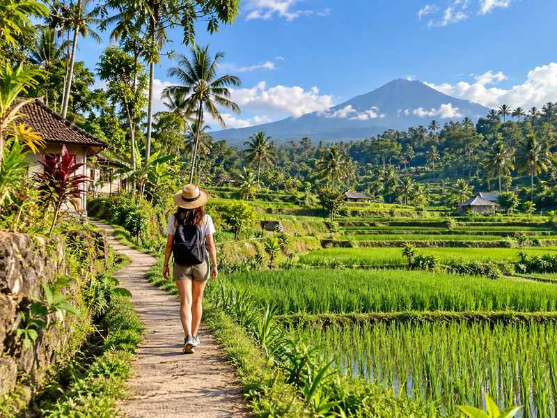 Tetebatu rice field tour